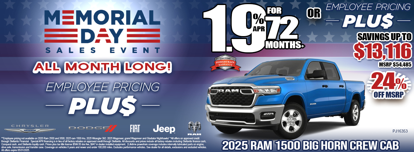 2025 RAM 1500 Big Horn Crew Cab 4x4 5
